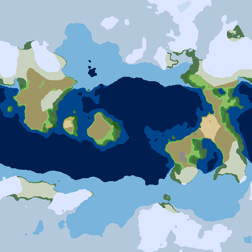 Карта биомов, сгенерированная mapgen